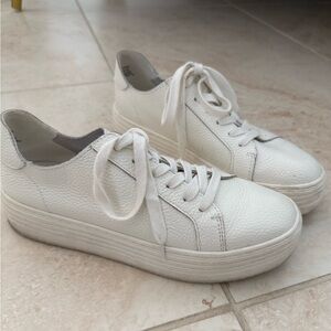 Crown Vintage White Platform Sneakers